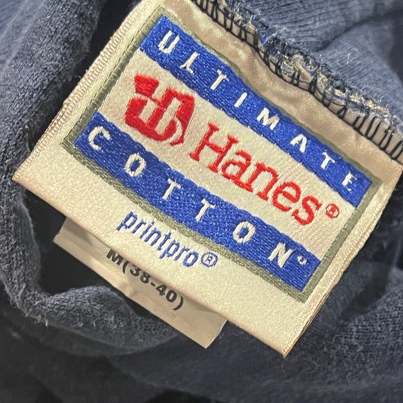 Vintage Garden State Shooters Basketball Blue 1990s Hoodie Pullover Sweatshirt - Picture 5 of 6